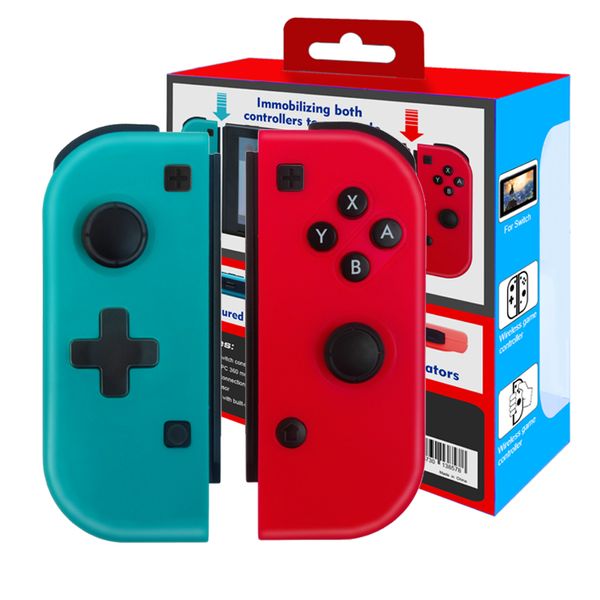 Controller di gioco wireless Bluetooth Pro Gamepad Joystick impugnatura Joy Con (L/R) con cinturino/risveglio per console Nintend Switch NS