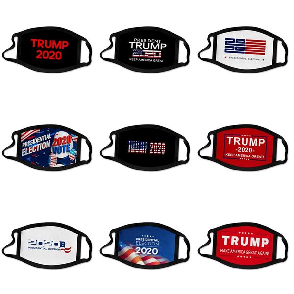 

2020 designer trump 3d face mask,face anti dust cotton cloth masks with 2 1pcs pm2.5 replaceable filter flag pattern mouth mask #815