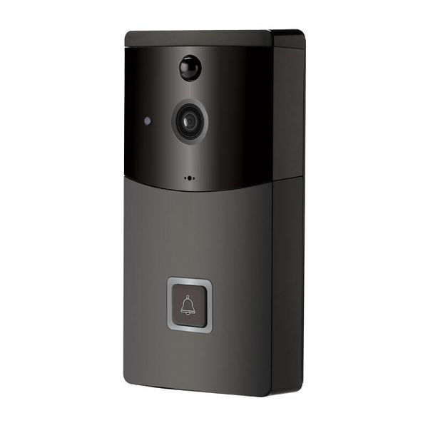 

b10 2.4ghz black waterproof wifi 720p lower-consumption video doorbell with two way audio