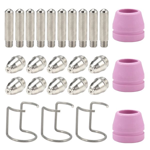

26pcs ag60 / sg55 torch electrodes nozzle tips plasma cutter machine consumables