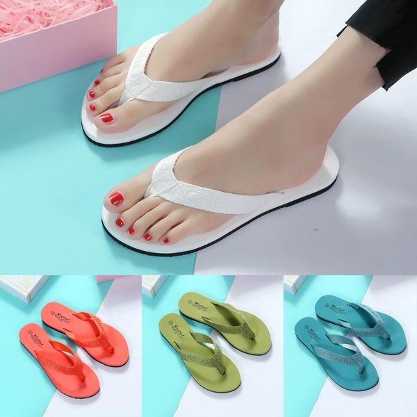 

summer women slipper shoes chinelo women's sandals anti-skid flip flops flat bottomed light shoe casual beach walk slippers #20, Black