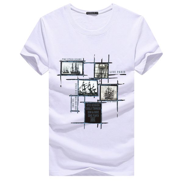 

jalee man 2018 men's t-shirts plus size 5xl tee shirt homme summer short sleeve men t shirts male tshirts camiseta tshirt homme, White;black