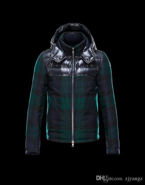 

french luxury men jackets white duck coats zipper cape collar fashion parka hombre warm men clothing, Black