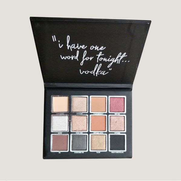 

brand jenner pressed powder eyeshadow palette i have one word for tonight vodka 12colors eye shadow shimmer matte eyeshadow makeup