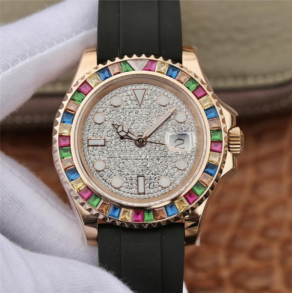 

K luxury diamond watch 116655 0005 are loaded with 2836 3135 movement automatic watche 40mm diamond watch luxury diamond watch