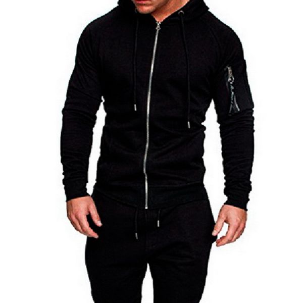 

men camouflage jacket military style mens zip up hooded sweatshirts camo pattern hoodies man casual coat autumn winter, Black;brown