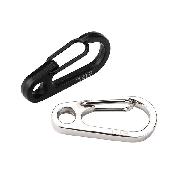 

2 pcs spring buckle snap alloy nickel-plating key ring carabiner edc hook