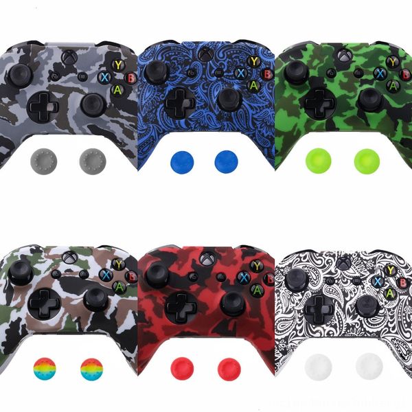 

gzdxu one novel patterned faceplate one housing shell case replacement part for xbox front x & neon s controller (model 1708
