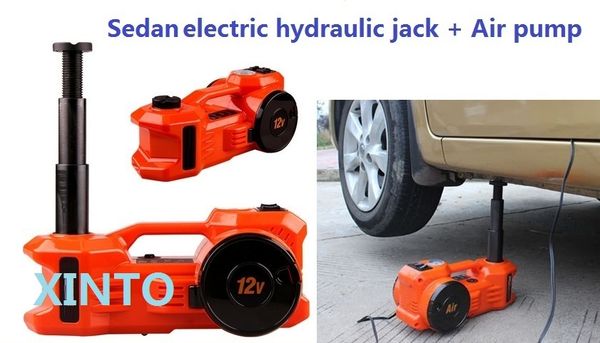 

3ton 12v electric horizontal multifunctional jack with inflatable pump 3ton car tire maintenance tool pump