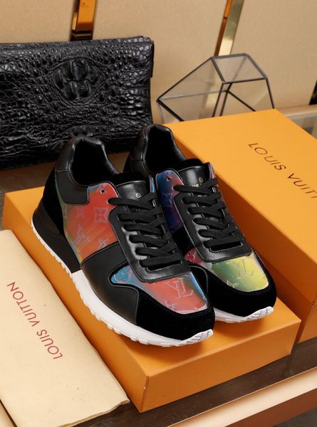 

2019y limited edition de igner men 039 color matching leather ca ual hoe fa hion wild low neaker ize 38 44