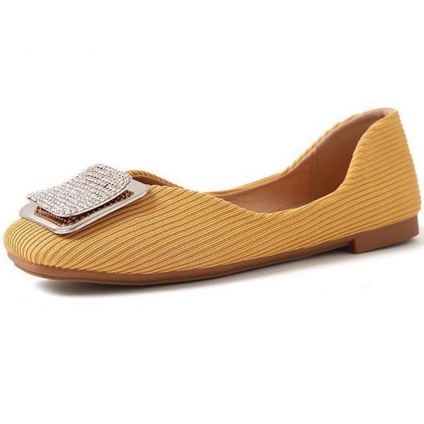 

women casual loafers slip on flats boat shoes fashion square toe office ladies cloth shoes rhinestone peas flats zapatos mujer, Black