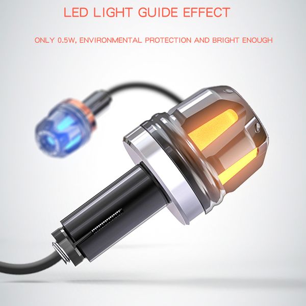 

motorcycle lighting grips plug hand lighting grip universal motorcycle accessories handlebar motor protection led signal lights