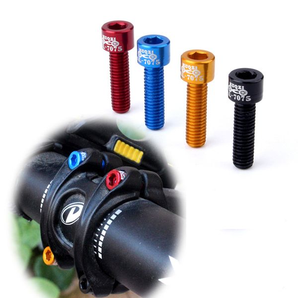 

4pcs 17mm bicycle water bottle holder mount bolts cycling mtb fixed gear tool screw hex-headed to install bike bottle cage rack