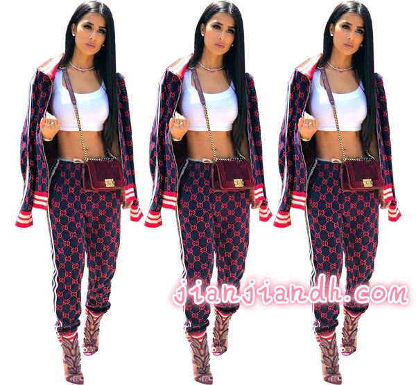 

sm9046 2019 autumn fashion casual grid printing european and american women's long two-piece 8202087, White