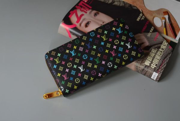 

fashion designer clutch genuine leather wallet, Golden;silver