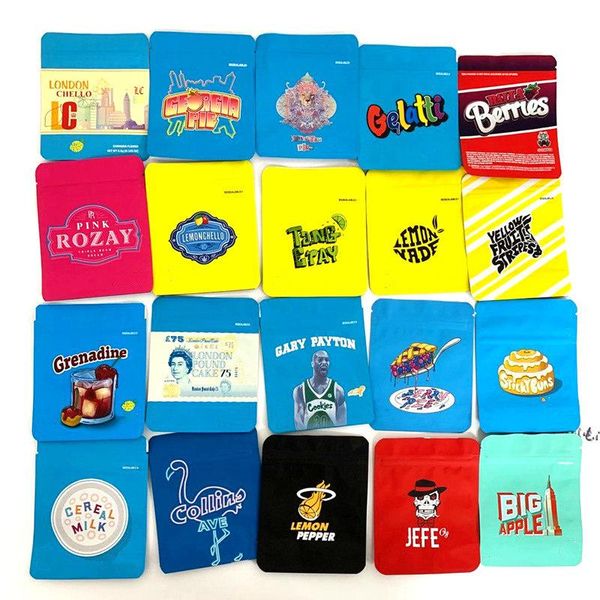 

3.5g COOKIES Mylar Bags California SF White Runtz GEORGIA PIE MINNTZ Cake Mix Touch Skin Lemon nade jpackage packing