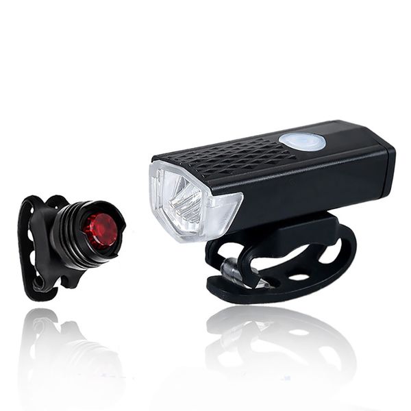 

bicycle front light mountain bike headlight usb rechargeable cycling safety waterproof 360 degrees rear lamp bicycle accessories