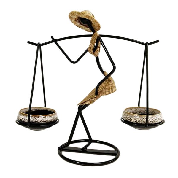 

iron women shape candle holder candlestick stand metal tablehome decor