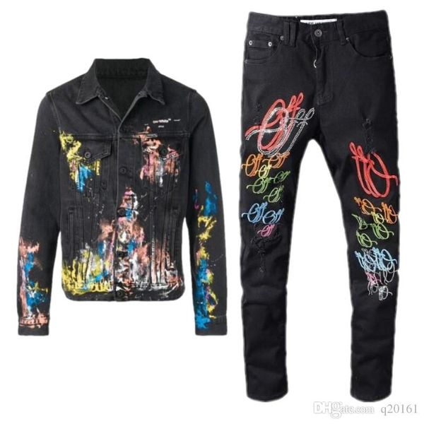 

2020 new men jeans fashion designer jeans denim pants brand men diamond jeans man straight slim trousers casual pants, Blue