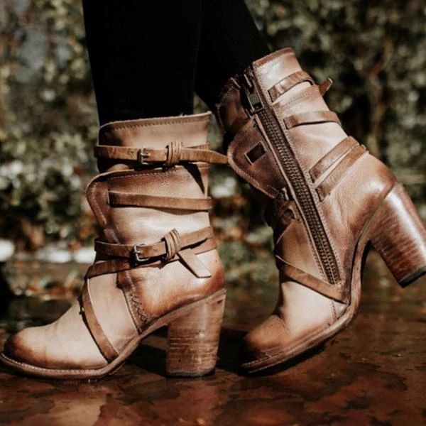 

adisputent brand pu leather boots shoes women gothic punk combot booties platform boots ankle for women, Black