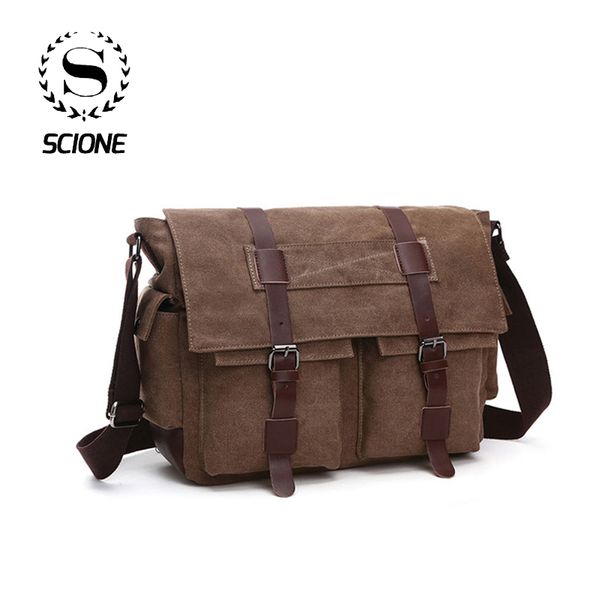 

скион мужчина бизнес посланник сумка для мужчин сумки плеча canvas crossbody пакет ретро повседневного путешественник сумки