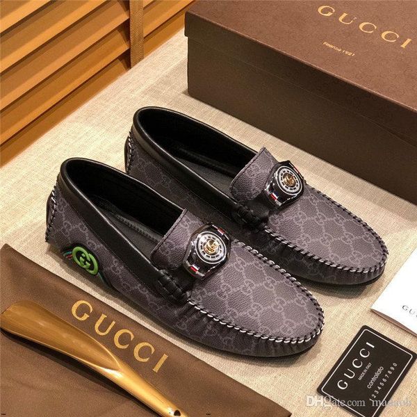 

20ff plus size 38-48 men casual shoes genuine leather italian men loafers moccasins luxury brands slip on mens driving shoes yecq1, Black