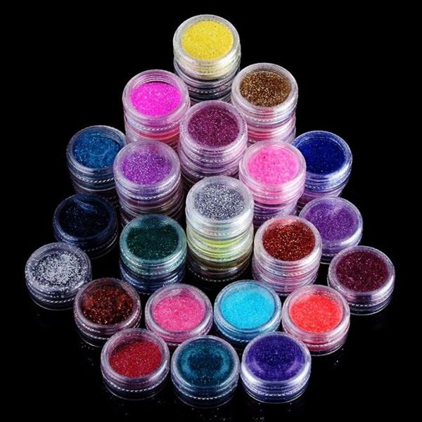 

nail tools nail stickers 45 colors art make up body glitter shimmer dust powder decoration professional fashionable nov21, Black