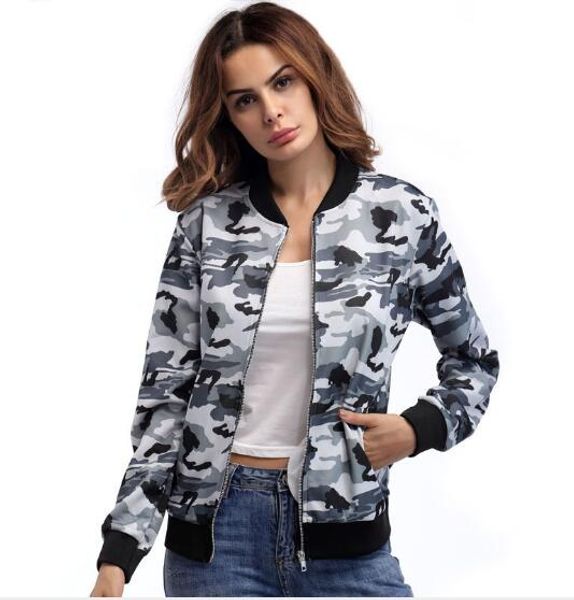

designer jackets for women sweatershirt spring autumn lady outerwear long sleeve zipper street coats clothing 2 colors s-2xl, Black;brown