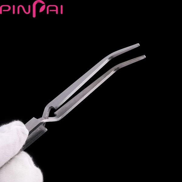

nail art sculpture tweezers acrylic uv gel tips clip pick up nail art tools rhinestones professional nipper pliers tools d005, Silver