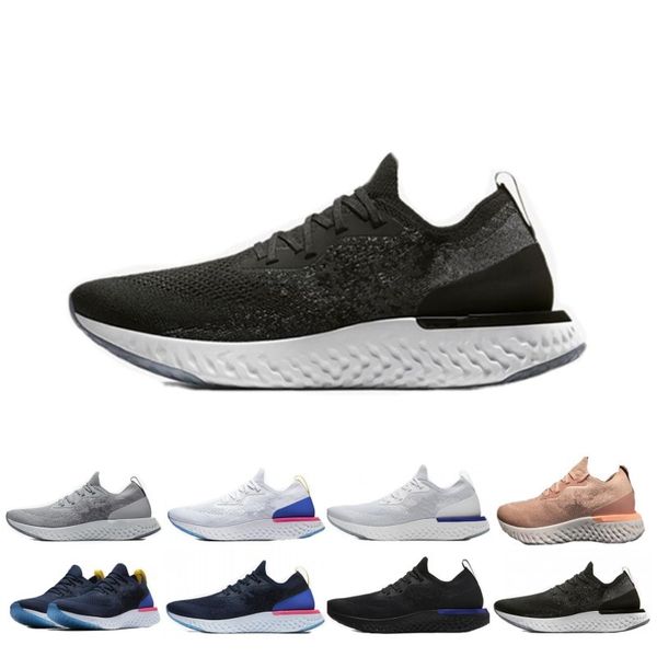 

2019 Epic React Mens Womens Running Shoes Black White Blue Instant Fly Breathable Designer Sports Sneakers Shoes size EUR 36-45