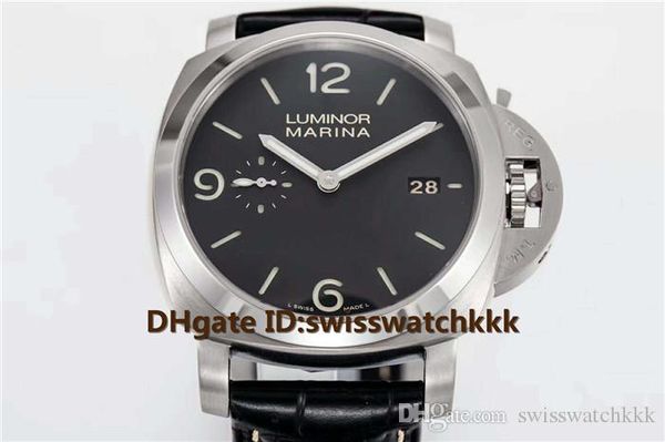 

V new pam00312 de igner watche wi p9000 automatic apphire cry tal teel bru hed ca e alligator leather trap lumini cent men watch