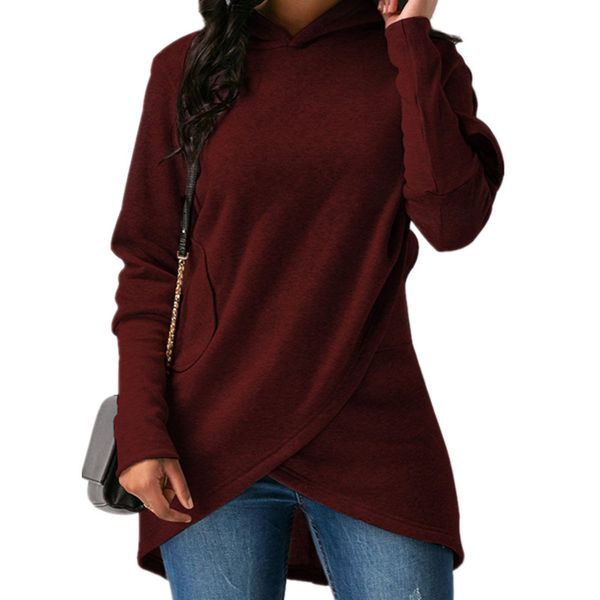 

Womens Hoodies Pullover Winter Ladies Hoodies Solid Color Sweatshirt Women Long Sleeve Hoodie Sweatshirt 2018 Women Tops