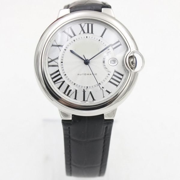 

2019 watch 43mm ballon bleu automatic machinery mens watches sweeping movement watch model stainless steel designer watches, Slivery;brown