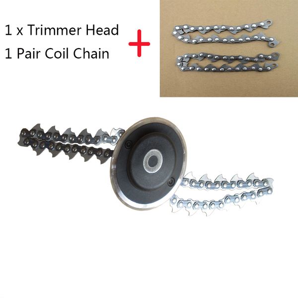 

universal 65mn trimmer head coil chain brush cutter garden grass trimmer head upgraded with thickening chain for lawn mower