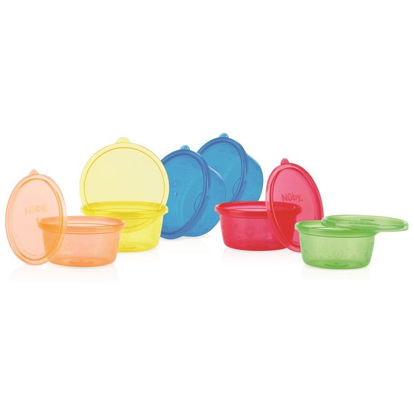 

ebebek Nuby Colorful Food Storage Containers 300 ml 5 pcs