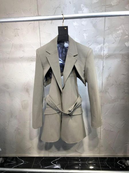 

2019 early autumn new women's fashion blazer 0706, White;black
