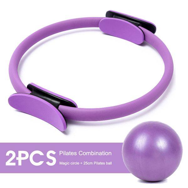 

2pcs pilates magic ring suits home yoga circle sport women fitness kinetic resistance circle gym workout pilates accessories