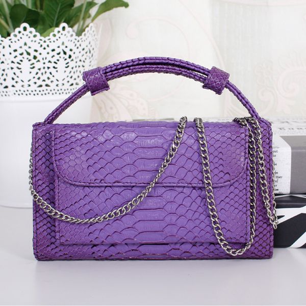 

luxury snake pattern clutch small handbag chain zipper shoulder messenger bag pu leather ladies long wallet daily bolso mujer