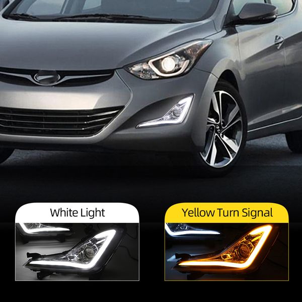 2 Stücke für Hyundai Elantra Avante 2014 2015 LED DRL tagfahrlicht tageslicht fahrlicht nebelscheinwerfer rahmen Nebelscheinwerfer