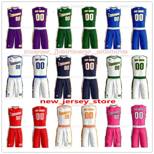 

customize any name any number man women lady youth kids boys basketball jerseys sport shirts as the pictures you offer zz0178, Black;red