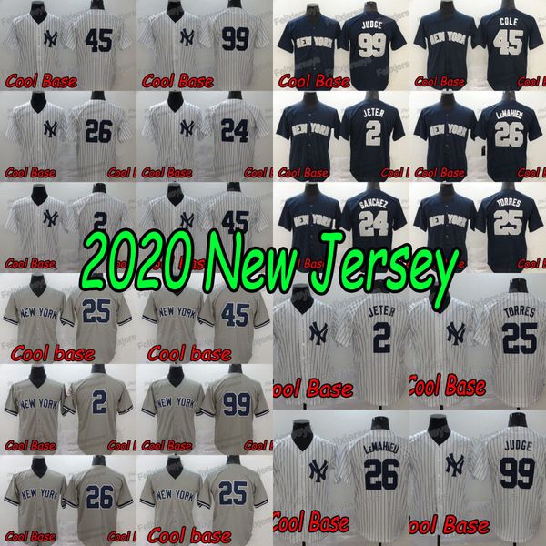 

99 aaron judge jersey 2020 gerrit cole 2 derek jeter 24 gary sanchez 25 gleyber torres 26 dj lemahieu baseball jersey ing, Blue;black