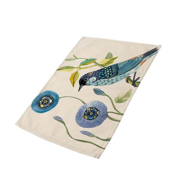 

kitchen table mat insulation bowl placemats dining pad western bird printing