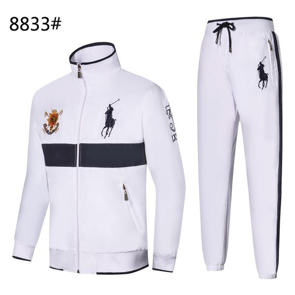 

2019 men's hoodies and sweatshirts sportswear man polo jacket pants jogging jogger sets turtleneck sports tracksuits sweat suits, Gray