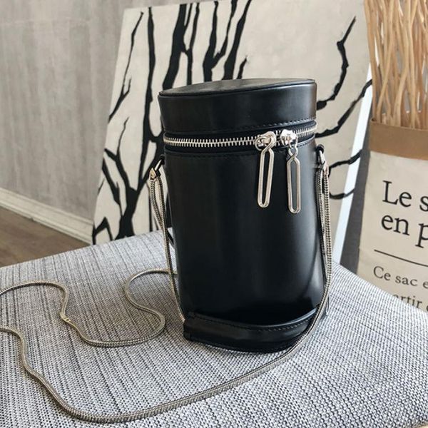 

luxurious2019 chic сумка цилиндра сжатый чехол joker mini single shoulder span цепи bucket пакет