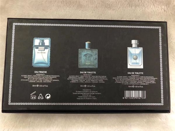 

Качество 3 шт набор одеколон для мужчин уникального дизайна EROS Eau Fraiche парфюмерног