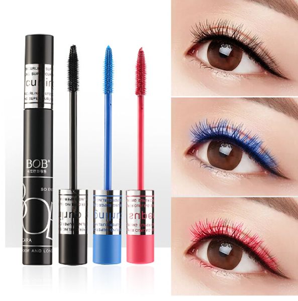 

3 colors charm color mascara 3d fiber waterproof mascara eyelash extension thick lengthening black blue curling korean cosmetics