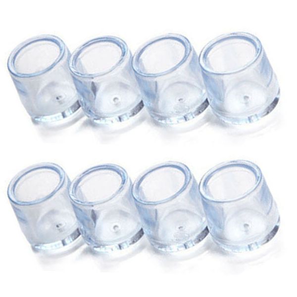

chair leg caps feet pads transparent pvc furniture table covers floor protectors for 15-24mm round legs
