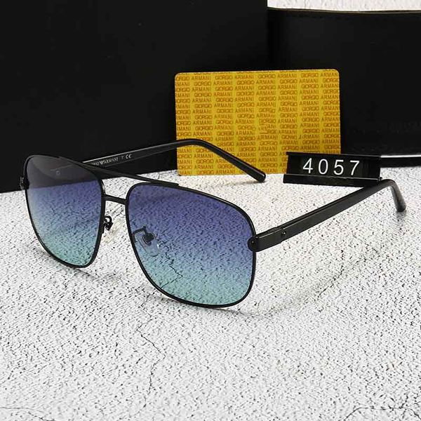 

мужская мода твердые наружные солнцезащитные очки 2020 новые солнцезащитные очки модель 4057 с фирменной коробкой и футляром металлическая р