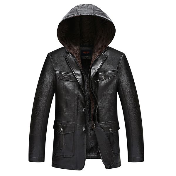 

new winter men leather suede jacket fashion brand quality fleece lined motorcycle faux leather coats male outerwear black