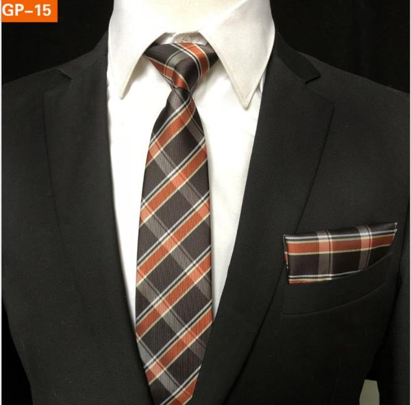 

new men's tie british suit business checker 8cm polyester 1200 needles, Blue;purple